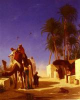 Frere, Charles Theodore - Camel Drivers Drinking from the Wells